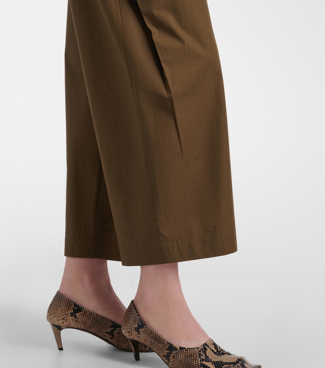 Roma cotton poplin wide-leg pants | Khaite