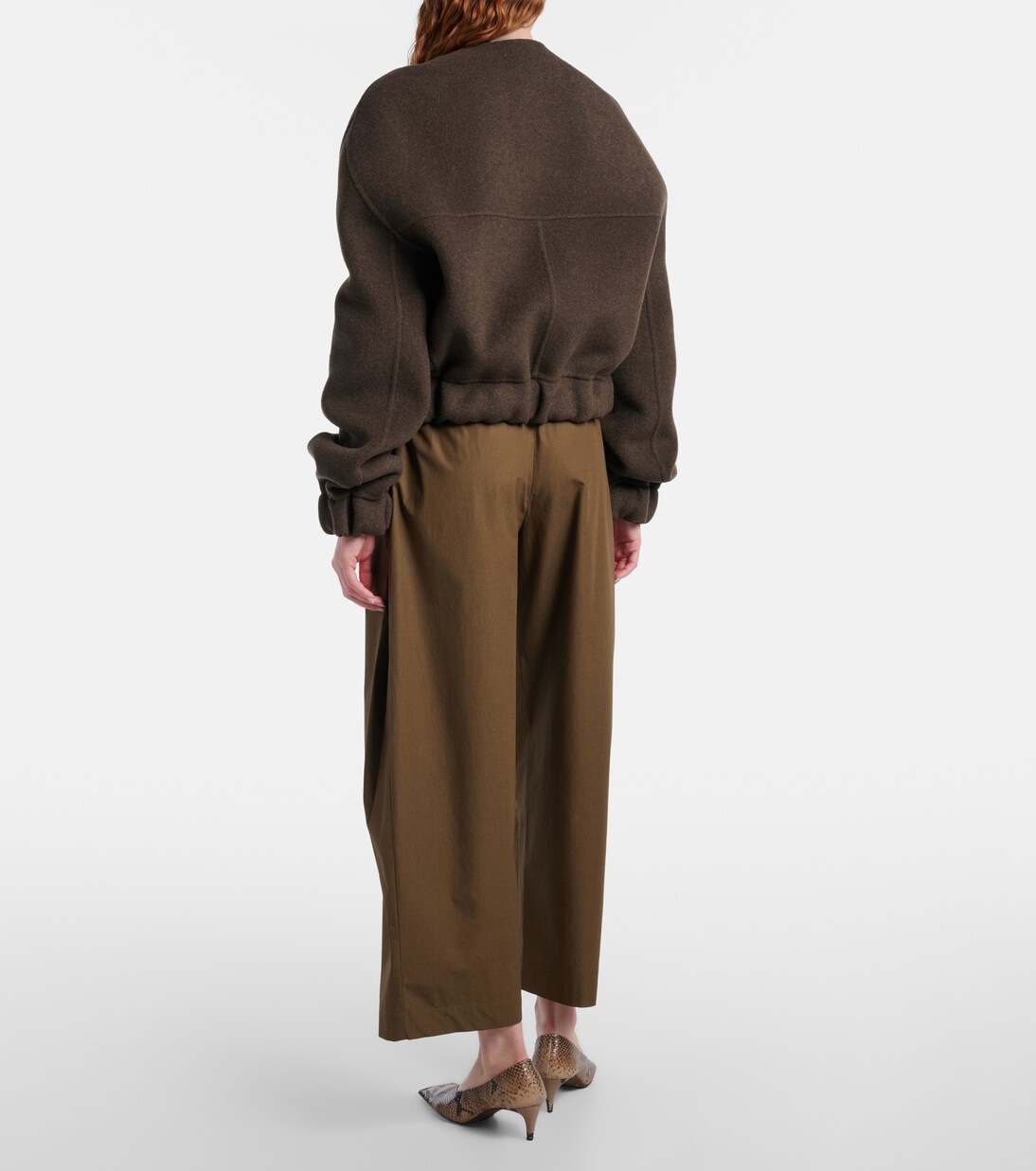 Roma cotton poplin wide-leg pants | Khaite