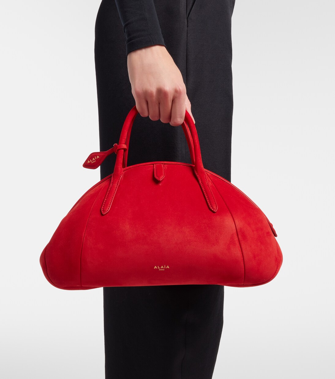 Purse Small suede top-handle bag | Alaïa