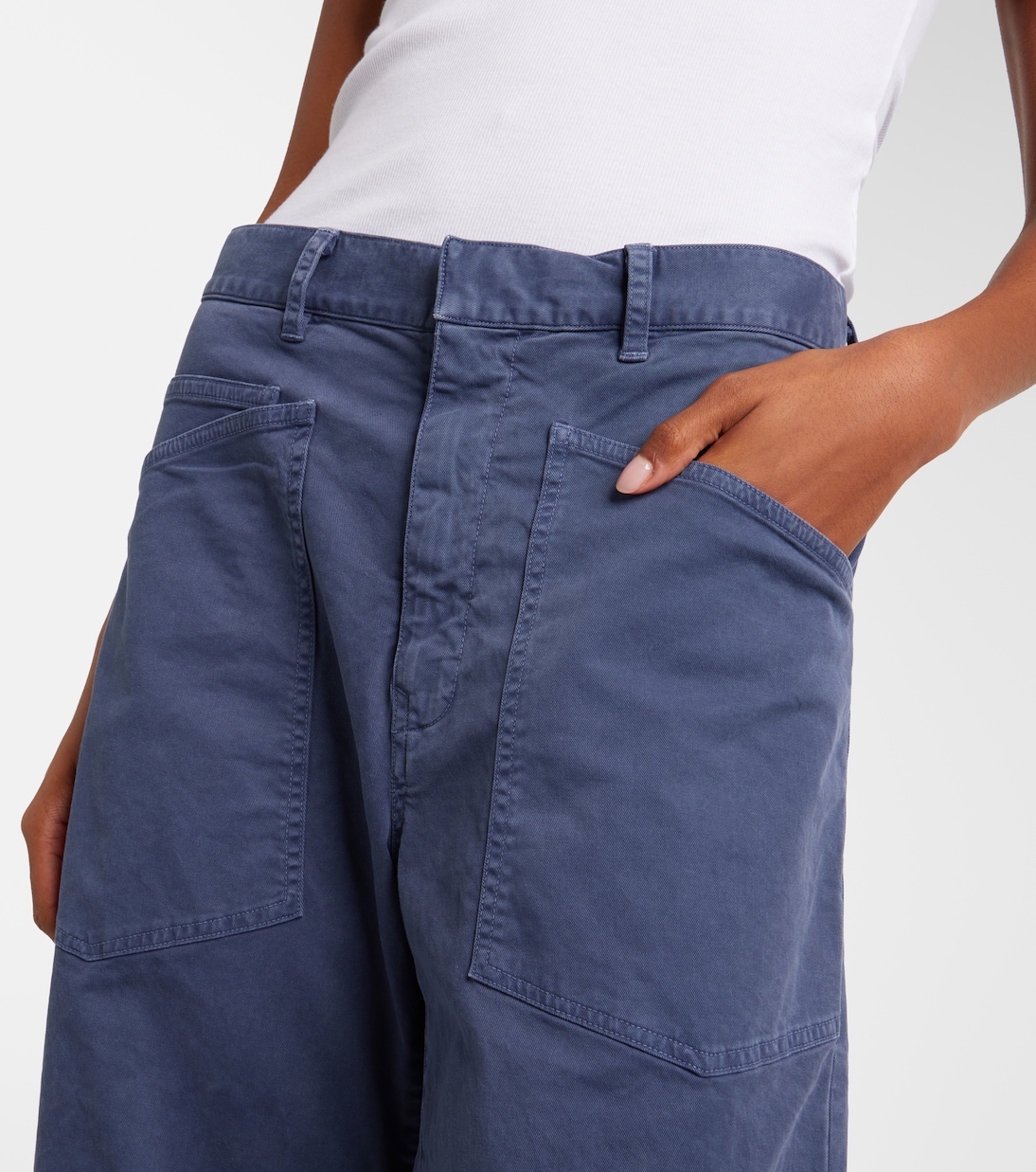 Shon cotton barrel-leg pants | Nili Lotan