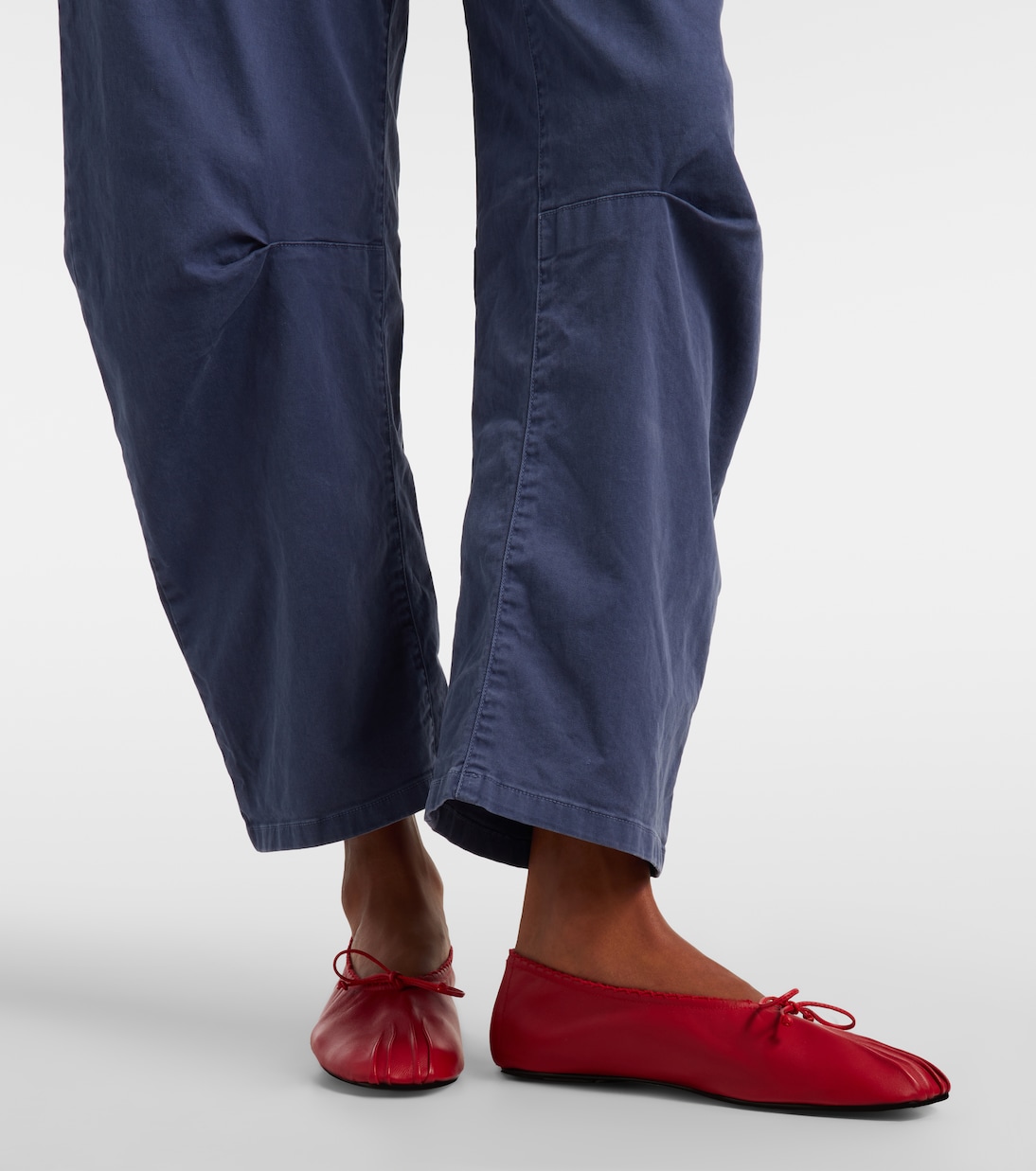 Shon cotton barrel-leg pants | Nili Lotan