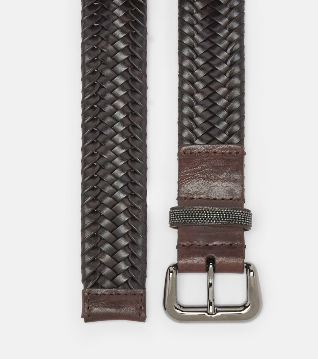 Monili braided leather belt | Brunello Cucinelli