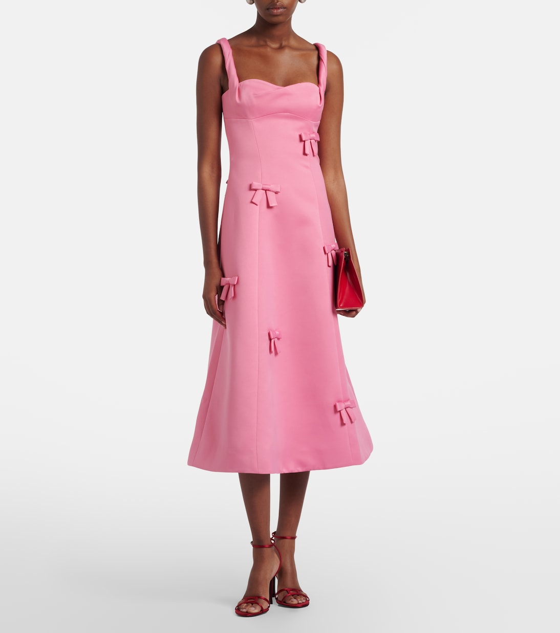 Beatrice bow-detail midi dress | Leo Lin