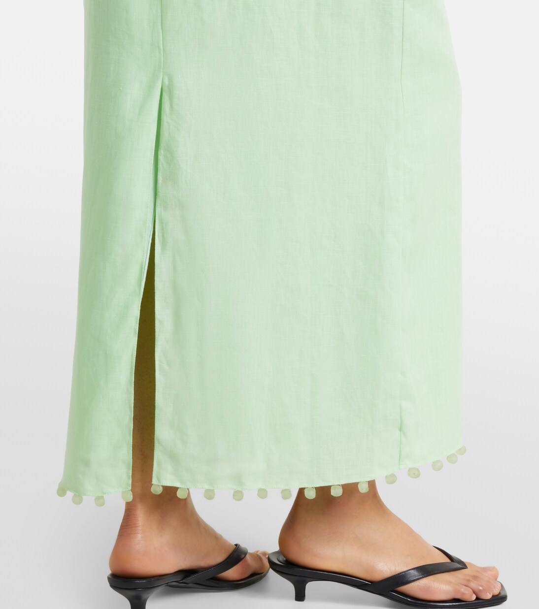 Orly halterneck linen midi dress | Cala de la Cruz