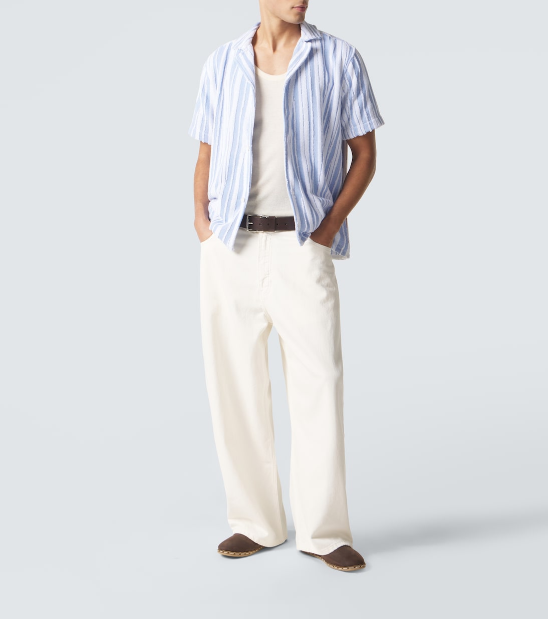 Howel striped cotton toweling shirt | Orlebar Brown