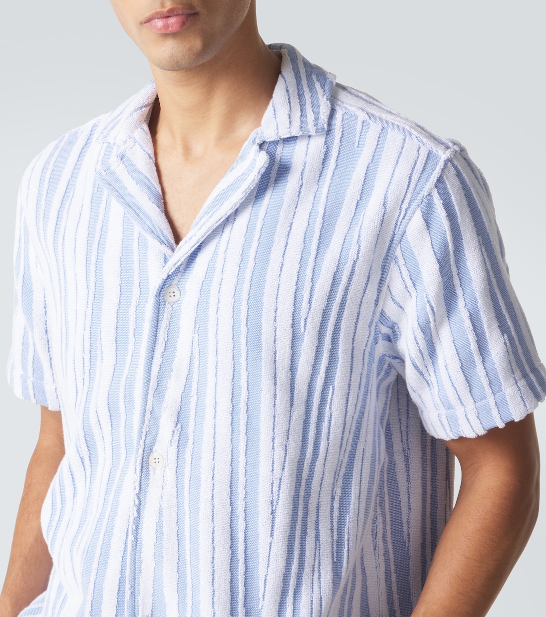 Howel striped cotton toweling shirt | Orlebar Brown