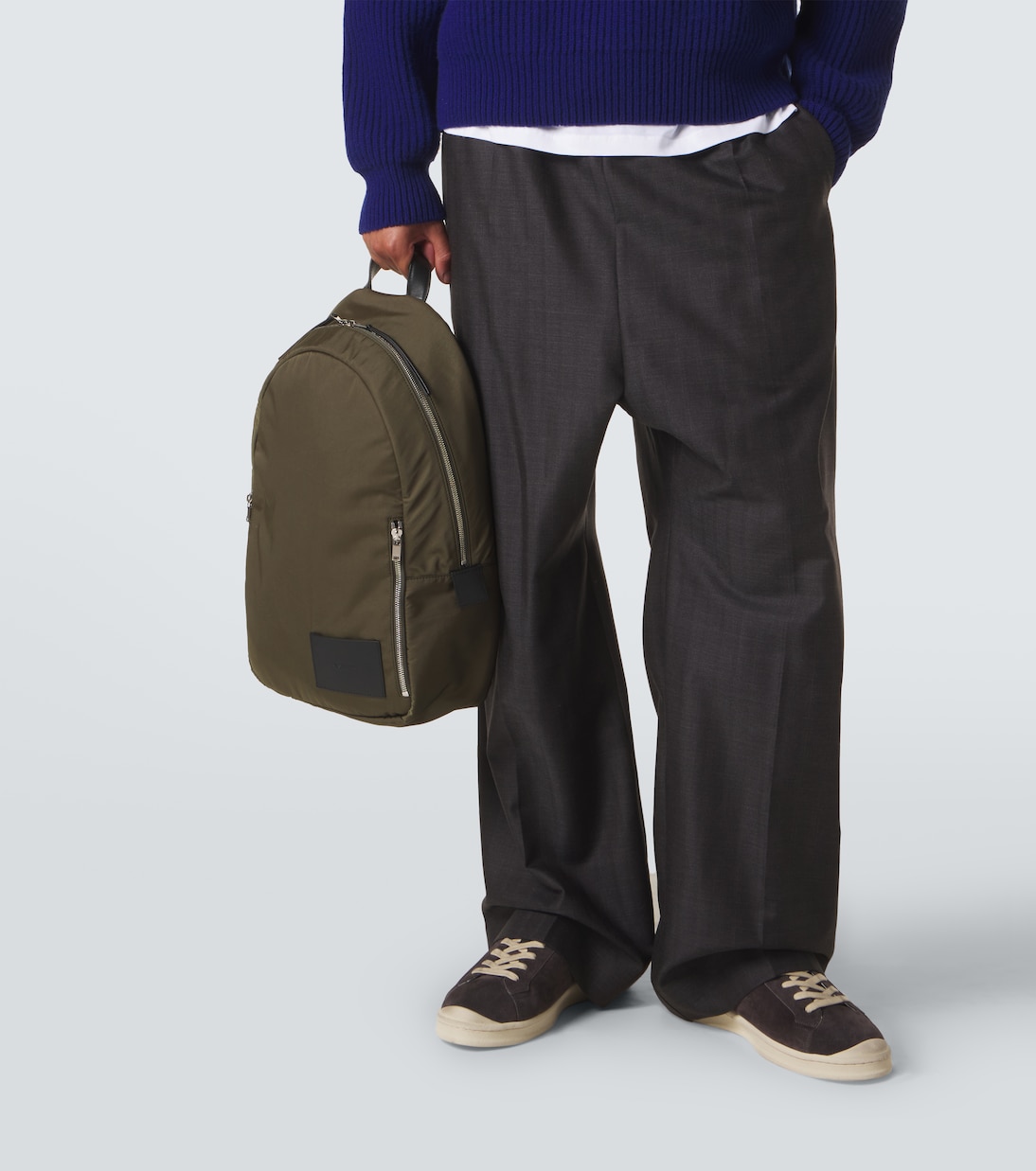 Sac à dos à finitions en cuir | Jil Sander