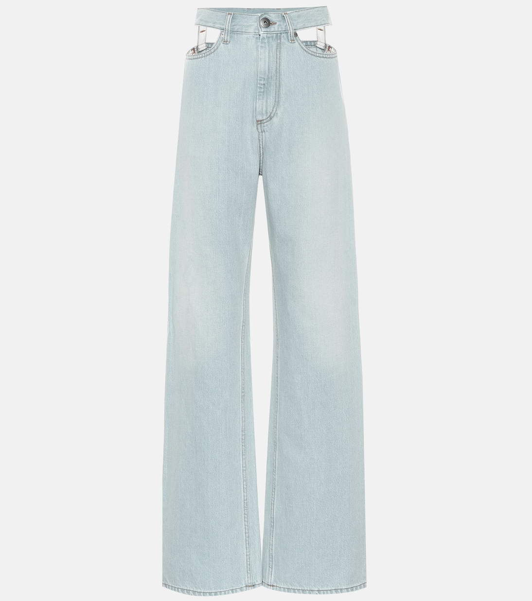 Jeans a gamba larga con cut-out | Maison Margiela