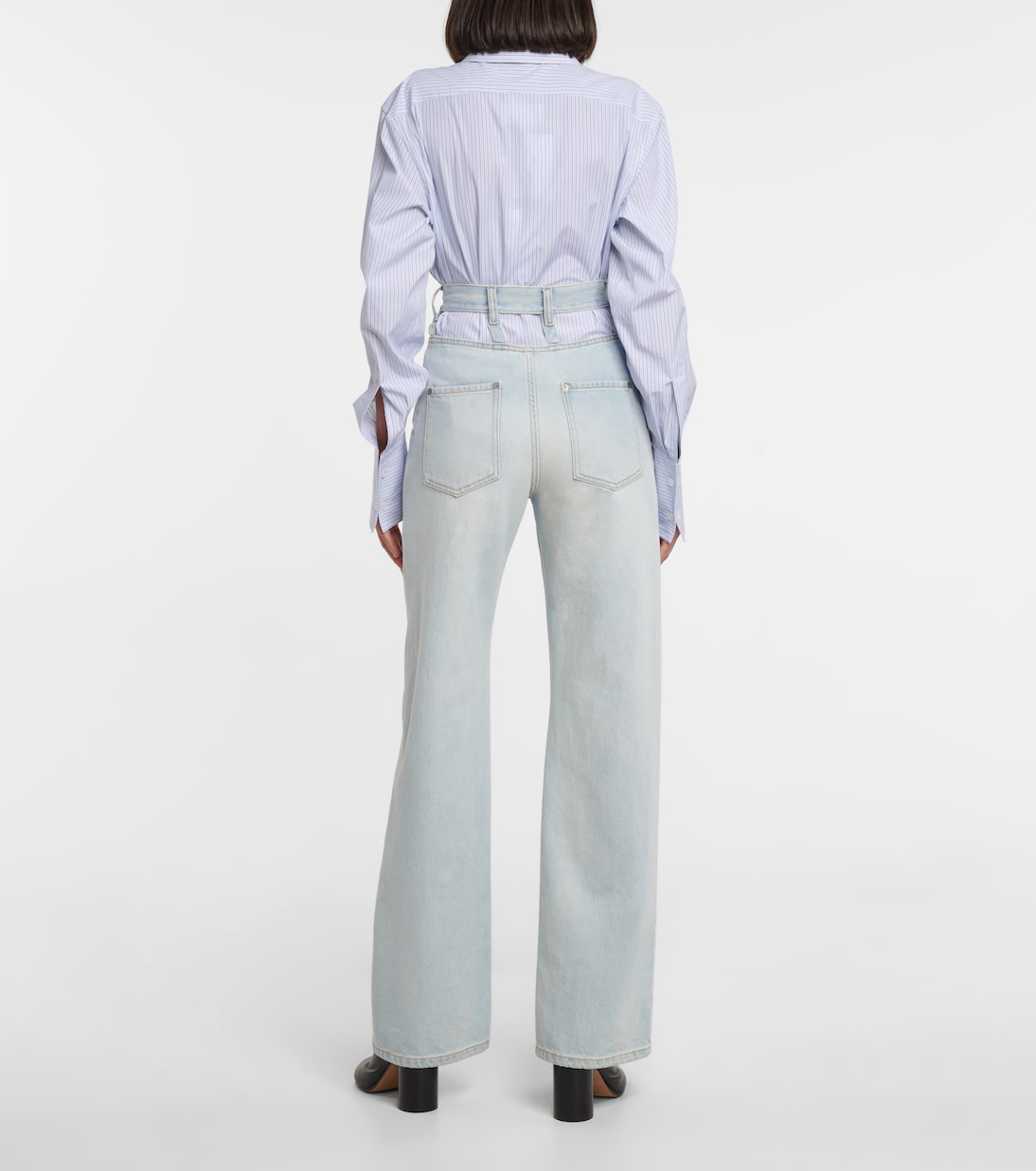 Jeans a gamba larga con cut-out | Maison Margiela