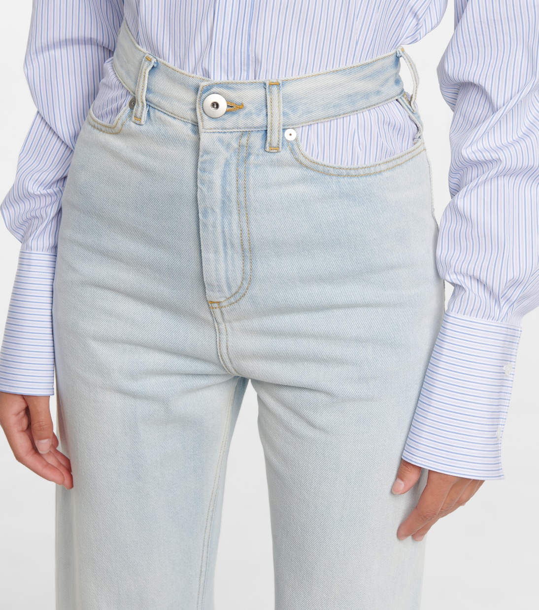 Jeans a gamba larga con cut-out | Maison Margiela