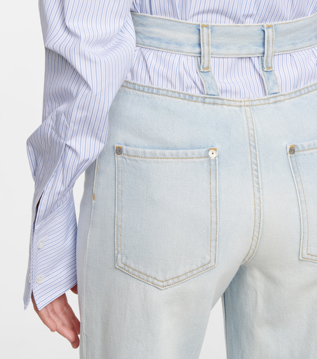 Jeans a gamba larga con cut-out | Maison Margiela