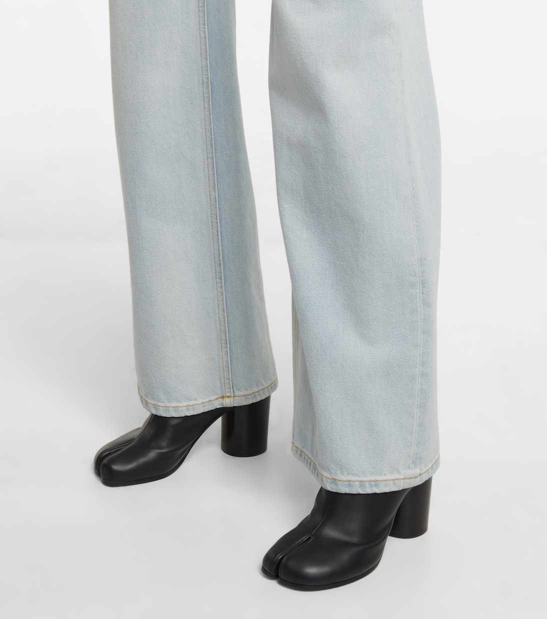 Jeans a gamba larga con cut-out | Maison Margiela