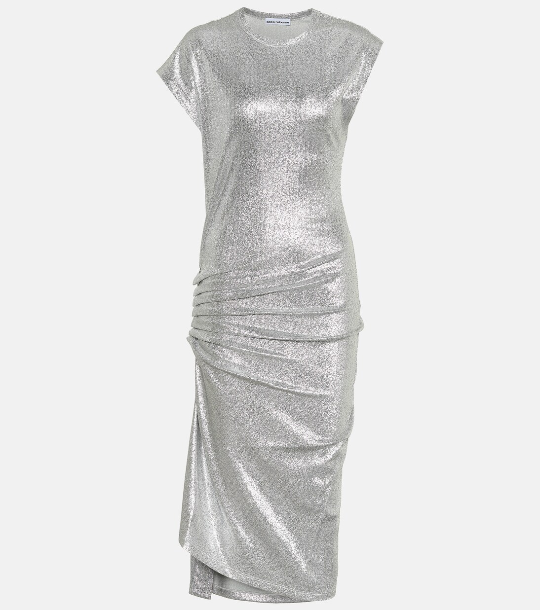Metallic jersey dress | Rabanne