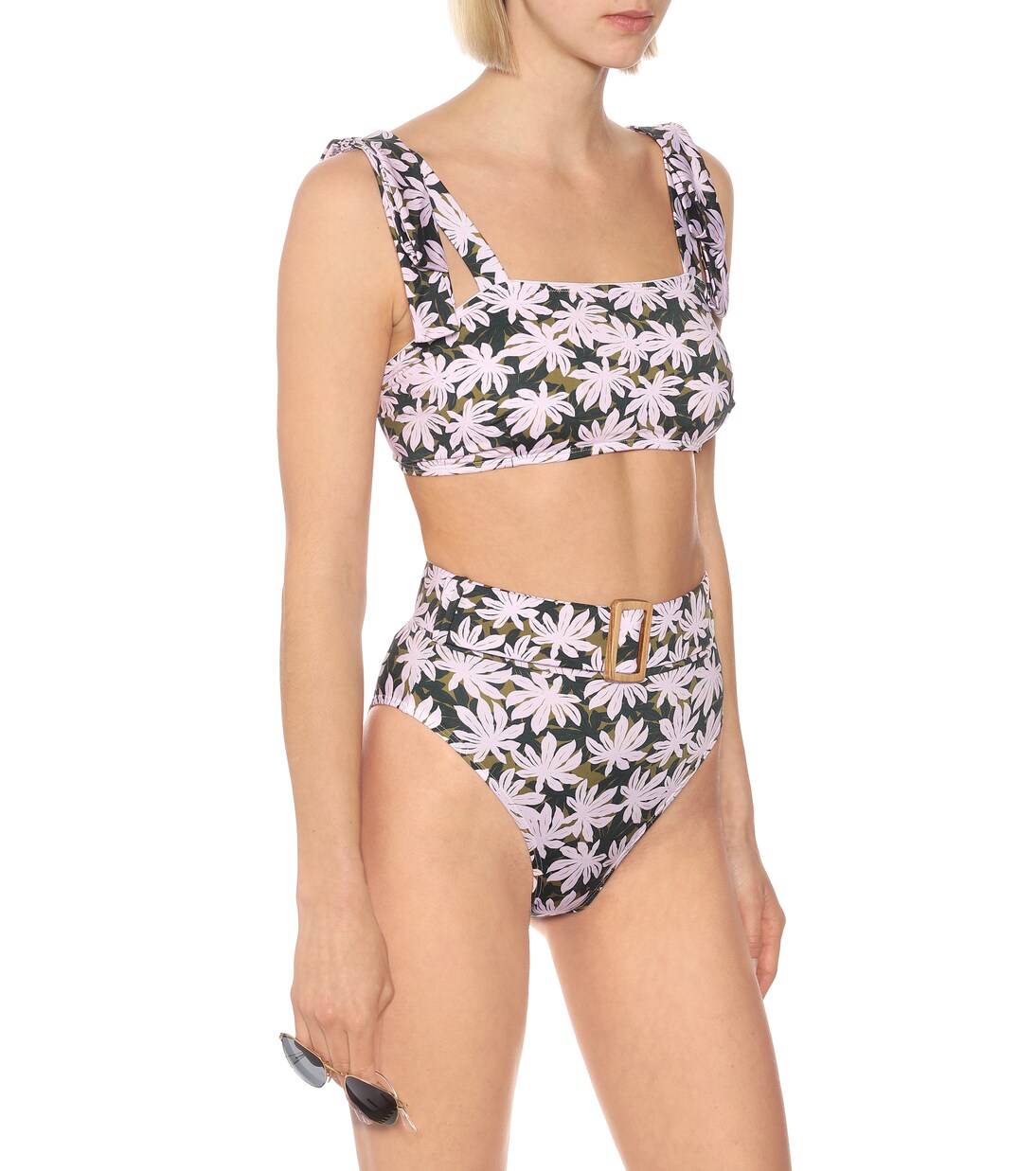 Culotte de bikini Ursula imprimée à taille haute | Alexandra Miro