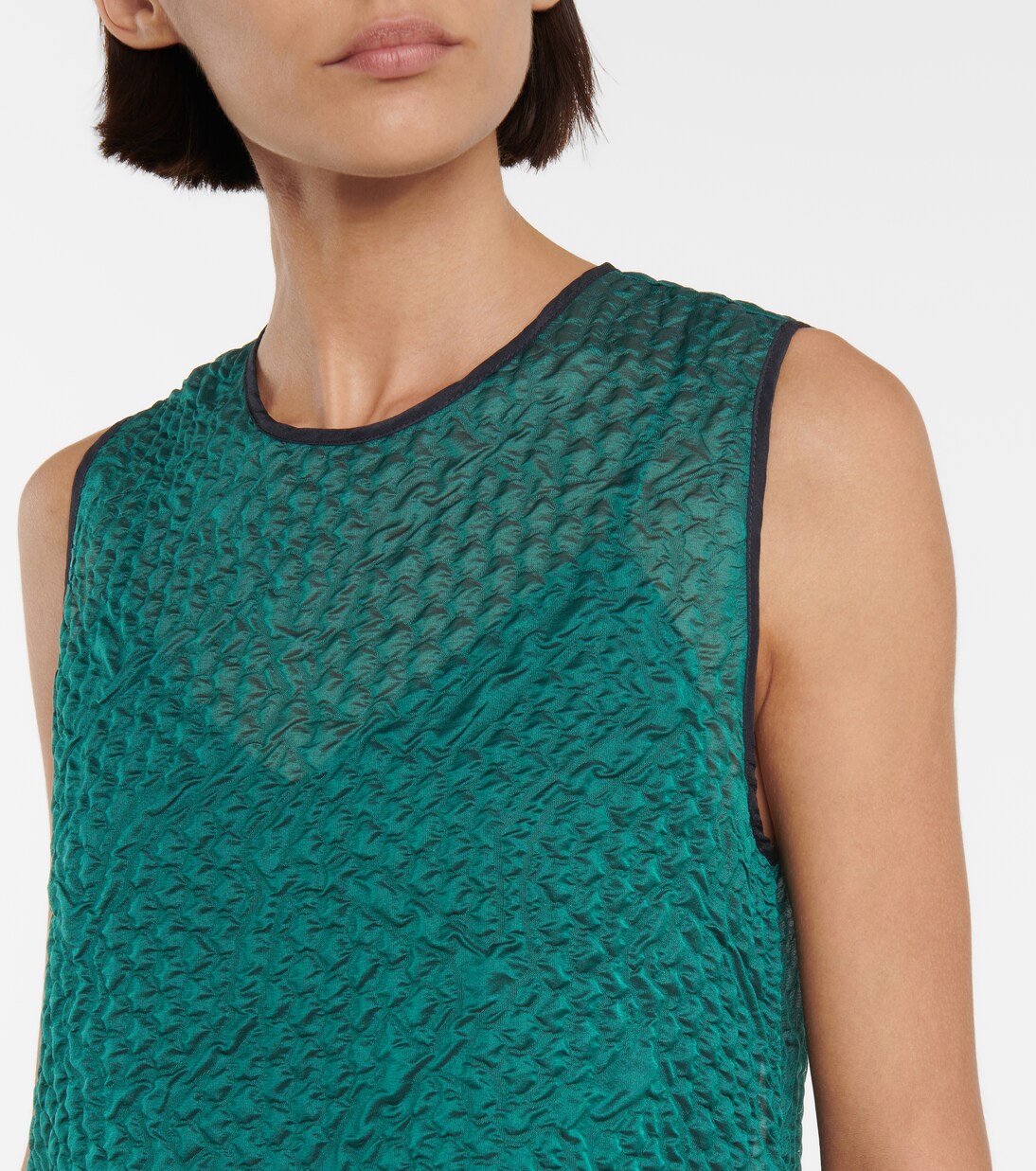 Mini-robe en soie mélangée cloquée | Victoria Victoria Beckham