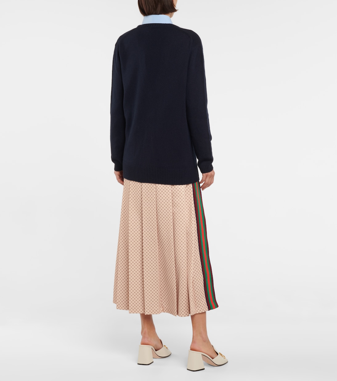 Cárdigan de cachemir con cadena | Gucci