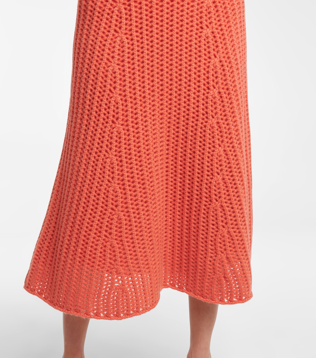 Pablo bouclé-knit cashmere midi skirt | Gabriela Hearst
