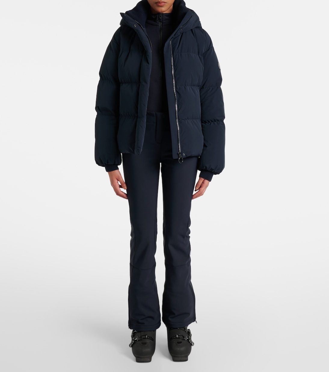 Top de esquí con cremallera parcial y logo | Fusalp