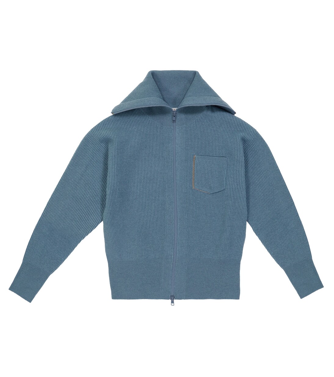 Zipped cashmere cardigan | Brunello Cucinelli Kids
