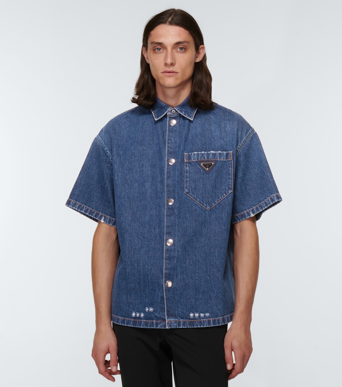 Hemd aus Denim | Prada