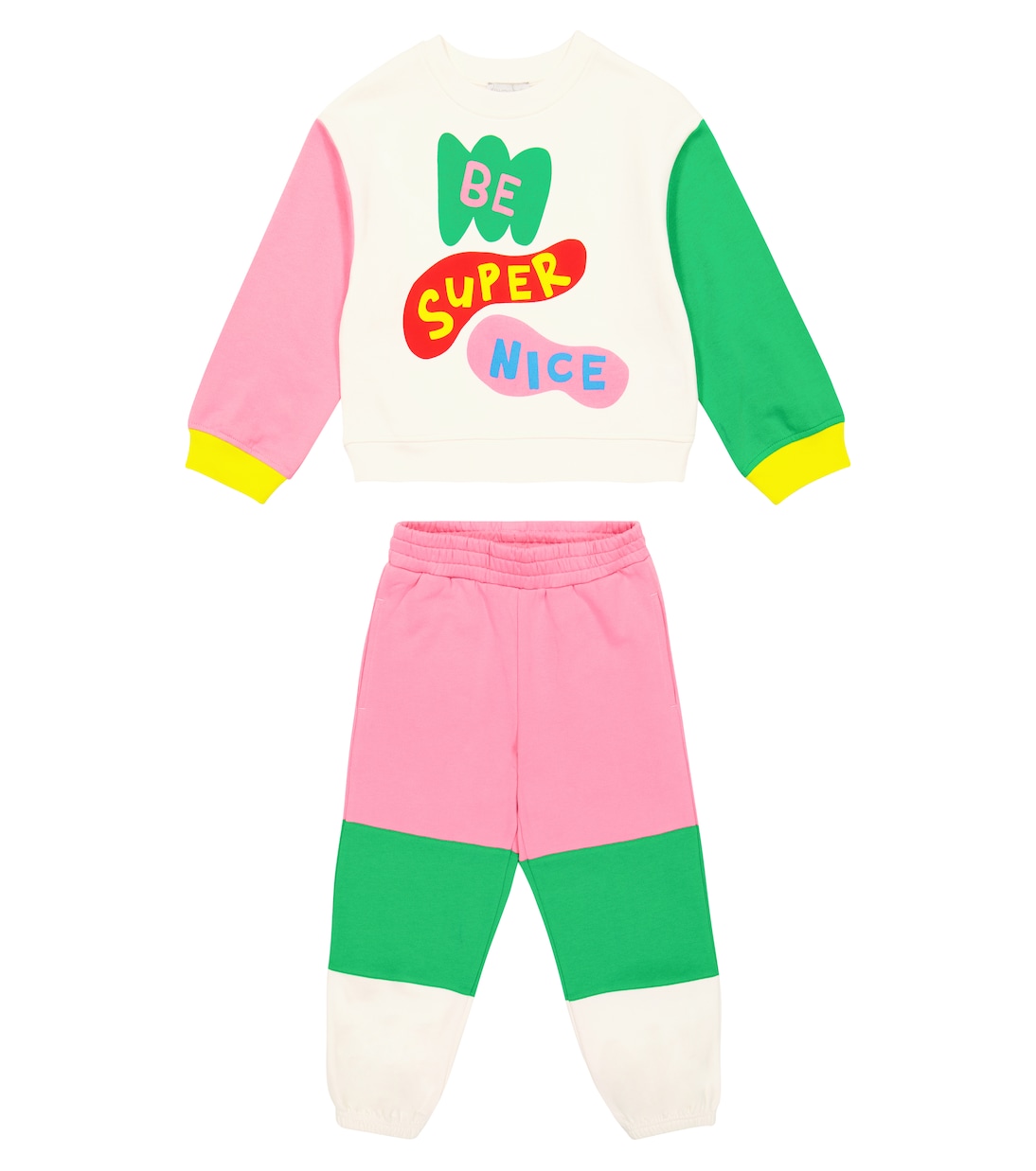 Cotton sweatshirt and sweatpants set | Stella McCartney Kids