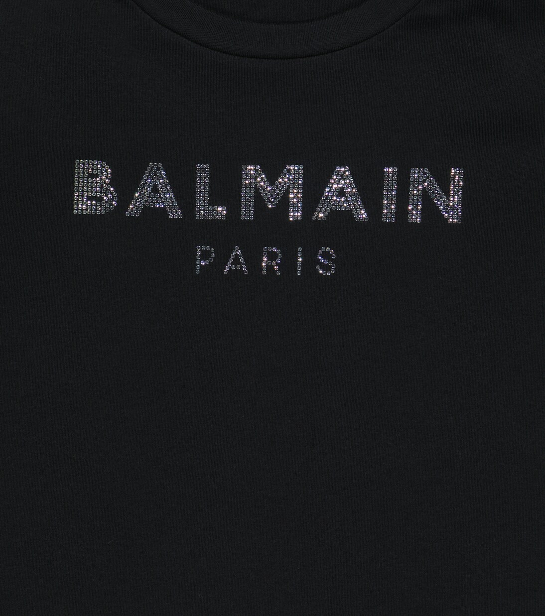 Embellished cotton crop top | Balmain Kids
