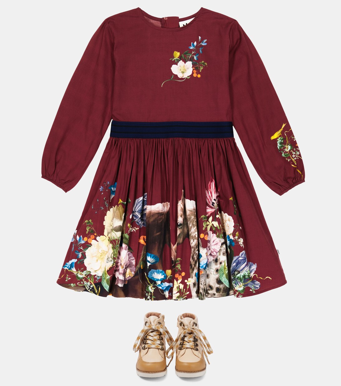 Christine printed cotton-blend dress | Molo