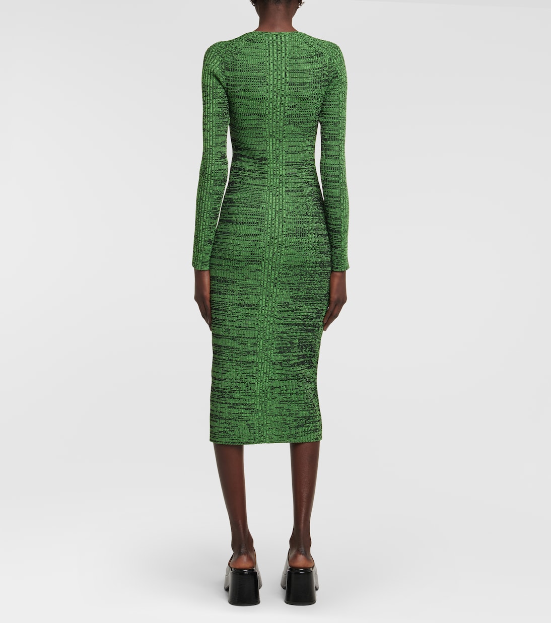 Midikleid aus Rippstrick | Ganni