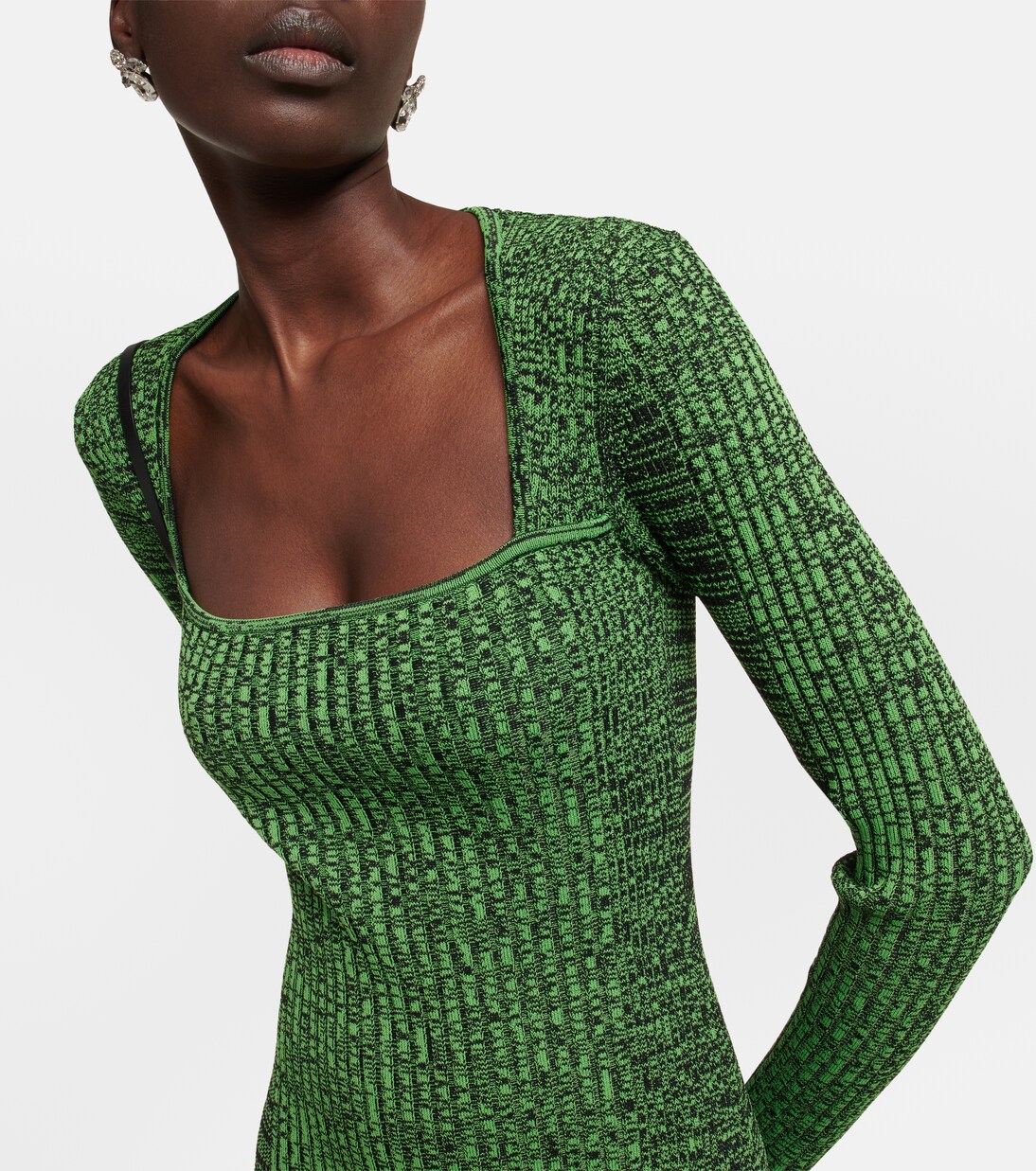 Midikleid aus Rippstrick | Ganni