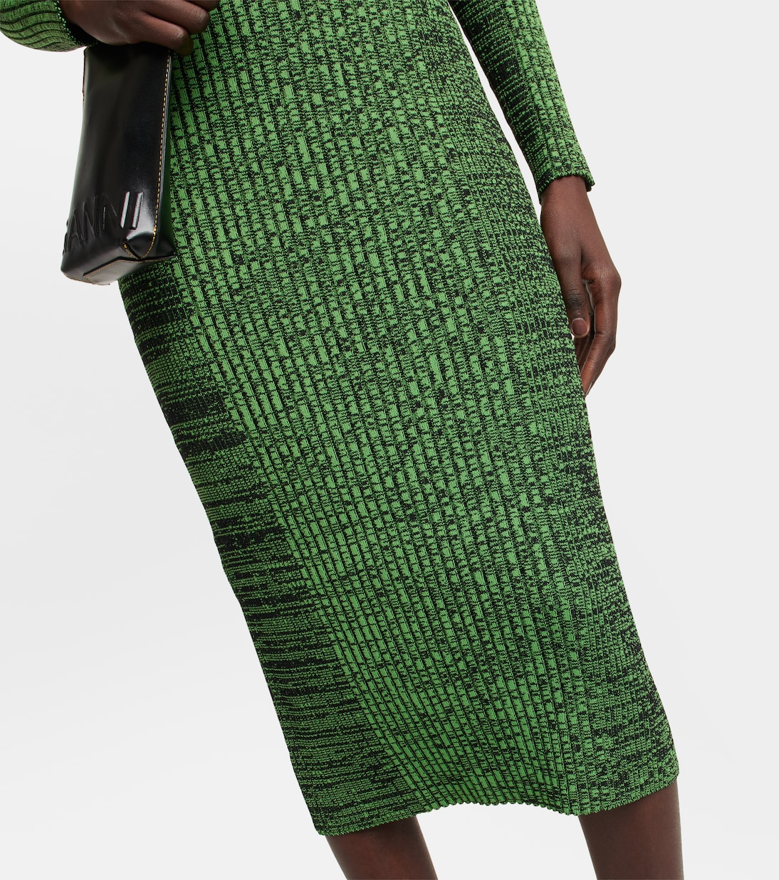 Midikleid aus Rippstrick | Ganni