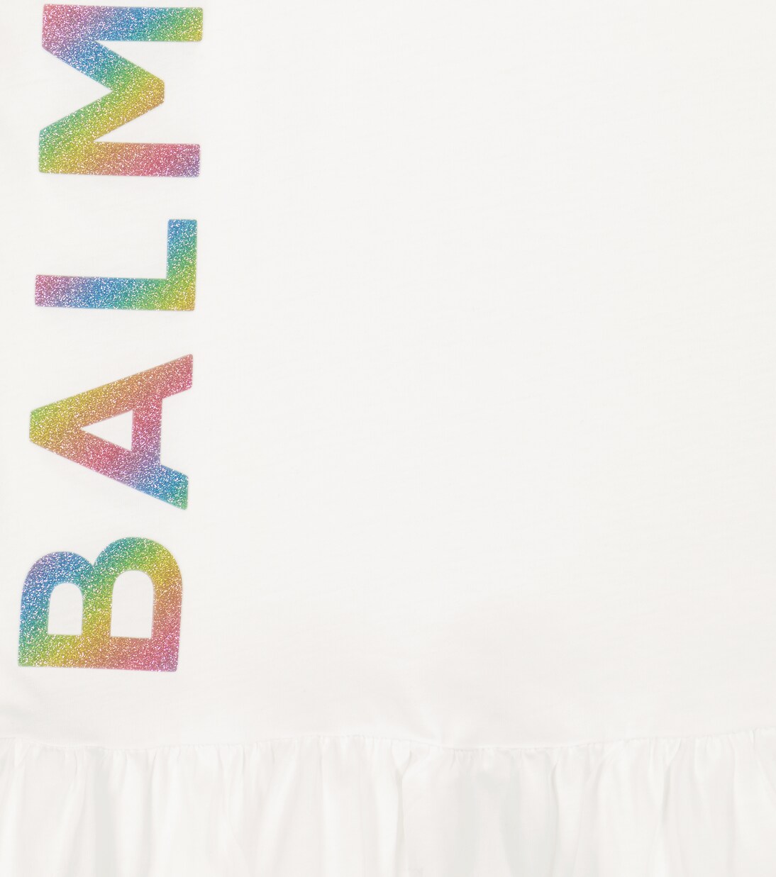 Logo cotton jersey dress | Balmain Kids