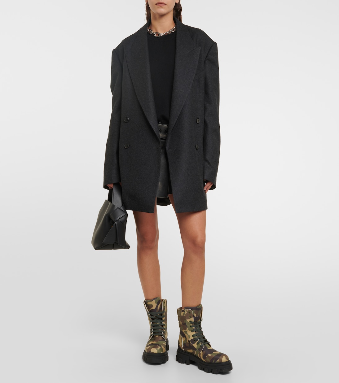 Gia 35 camouflage combat boots | Gia Borghini