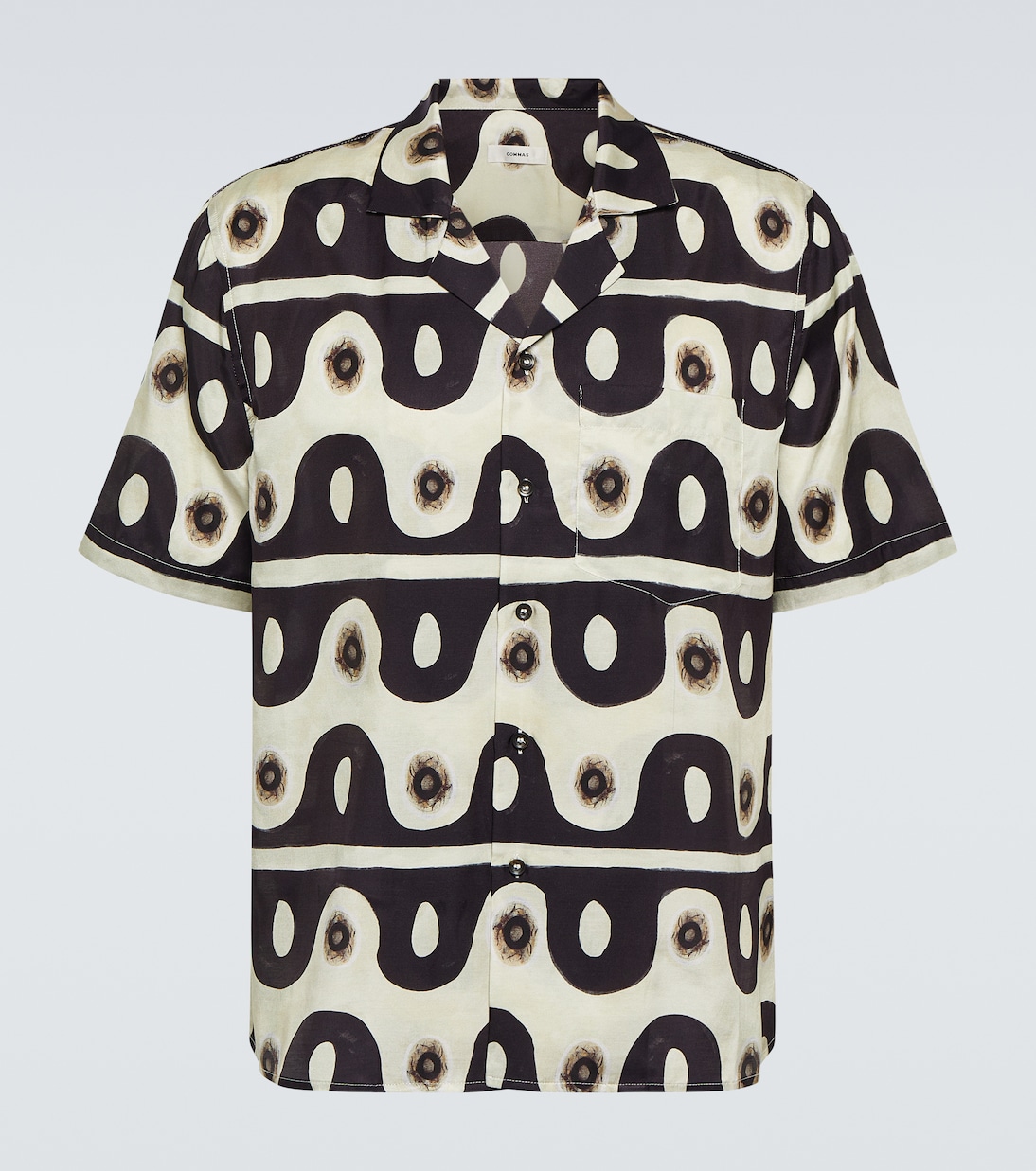 Printed bowling shirt | Commas