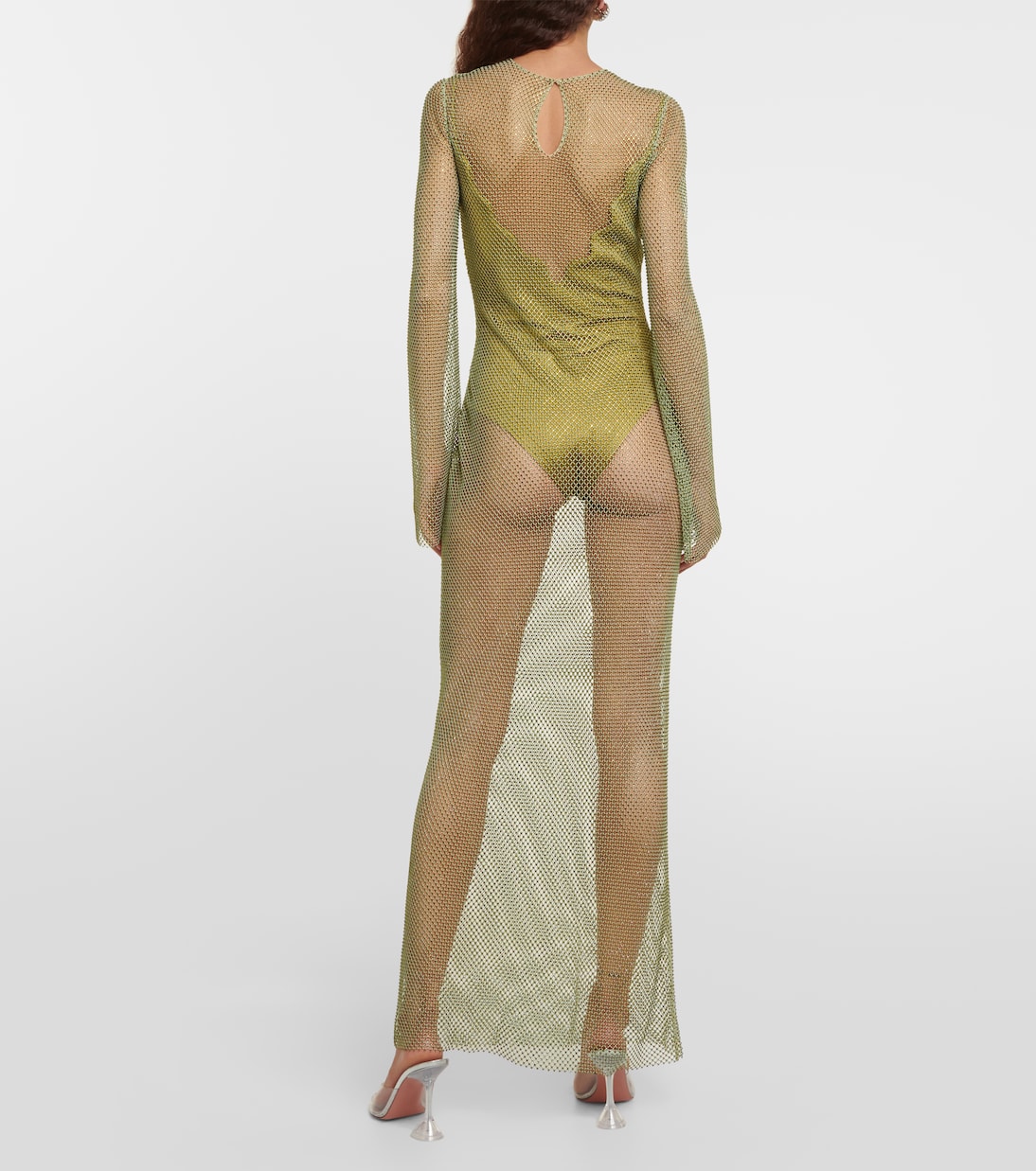 Robe longue Gloria à cristaux | Galvan