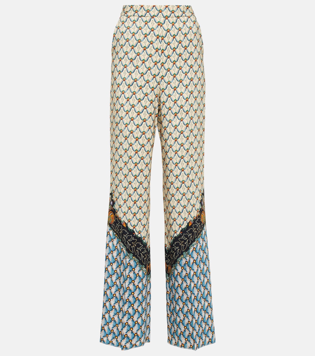 Bedruckte High-Rise-Hose | Etro