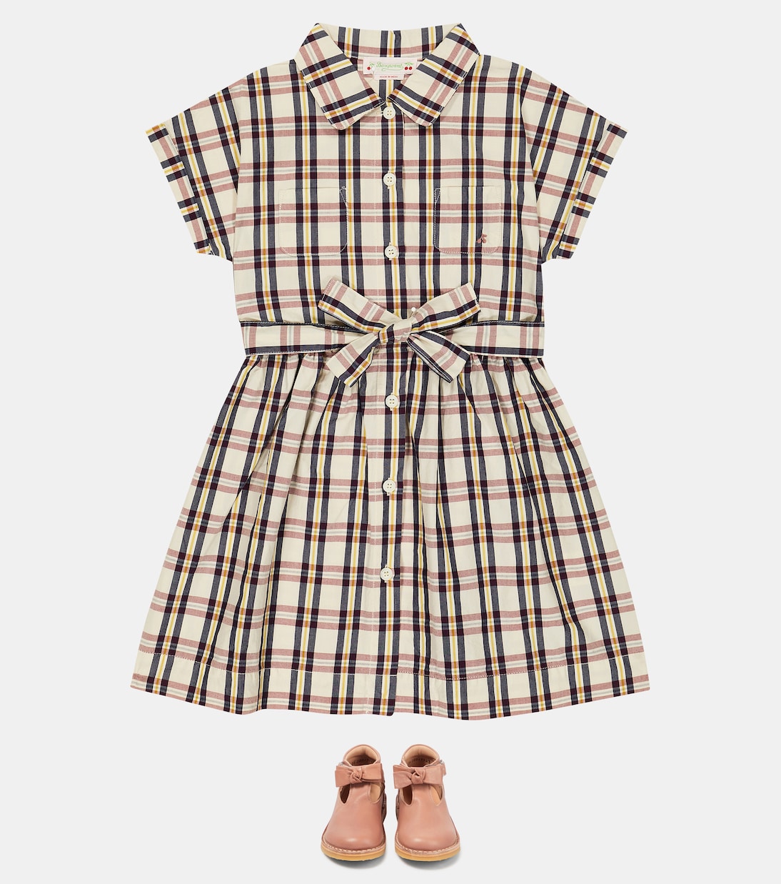 Gisele cotton shirt dress | Bonpoint
