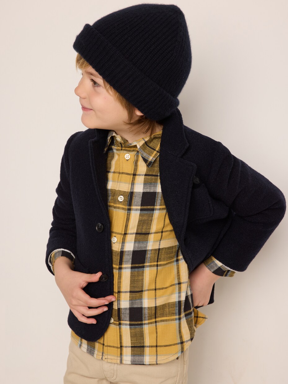 Daho checked cotton shirt | Bonpoint