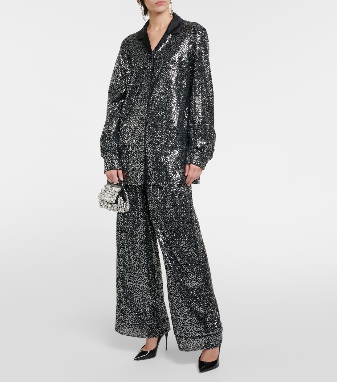 Hemd mit Pailletten | Dolce&Gabbana