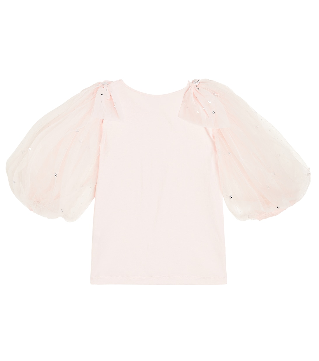 Papillion cotton jersey and tulle top | Tutu Du Monde