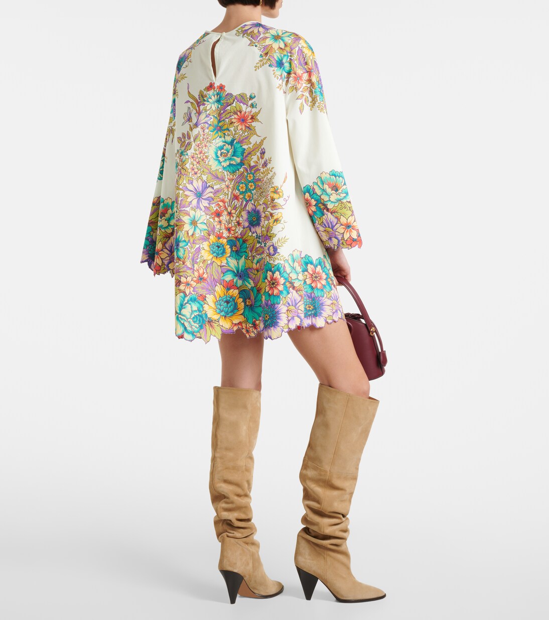 Floral cotton poplin minidress | Etro