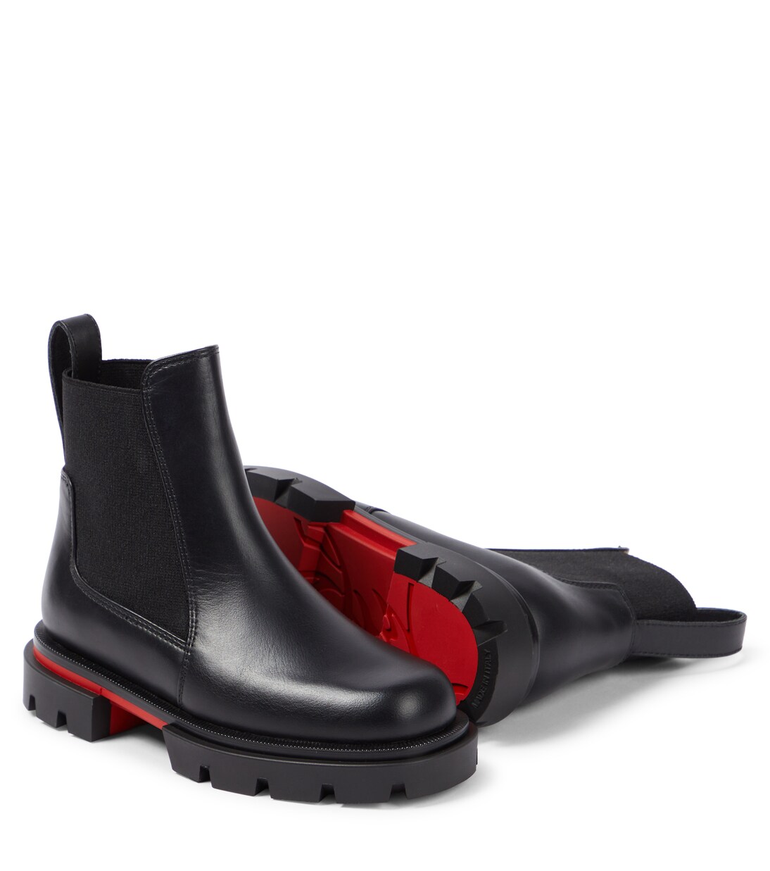 Ankle Boots Marchacroche aus Leder | Christian Louboutin Kids