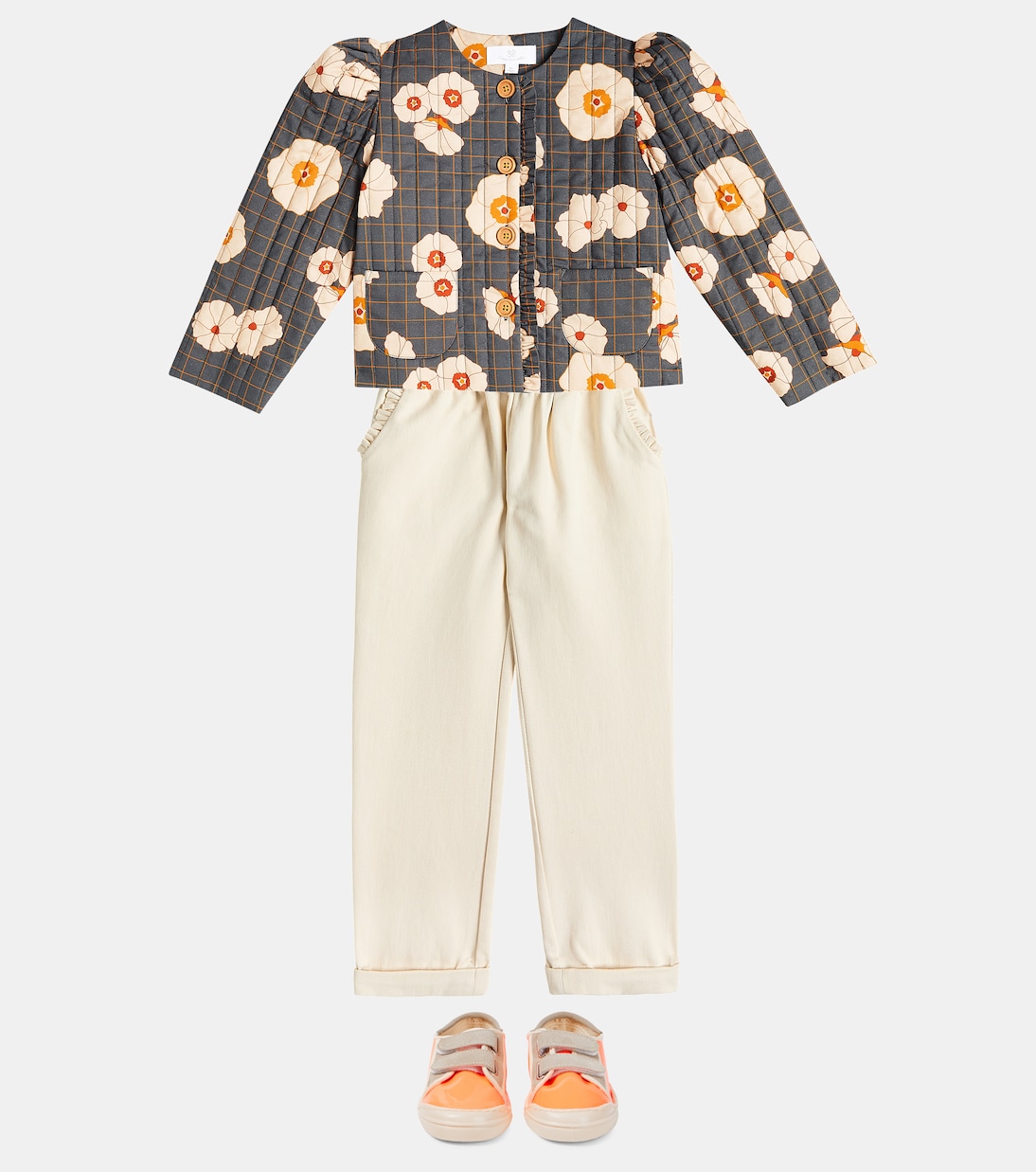 Anna floral cotton jacket | C'era Una Volta