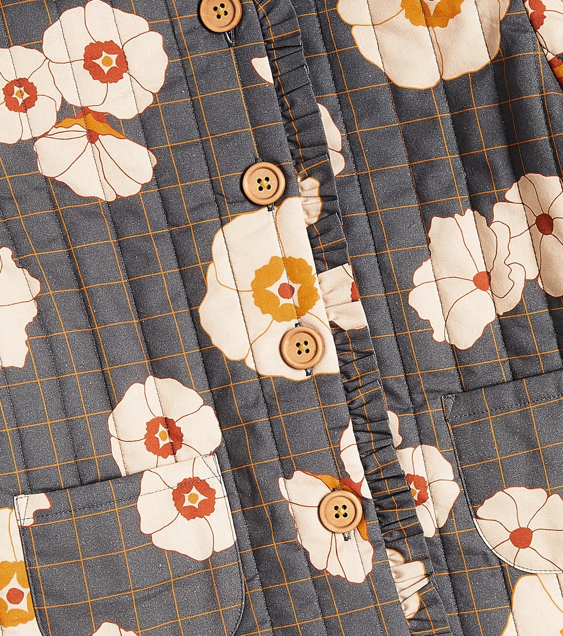 Anna floral cotton jacket | C'era Una Volta