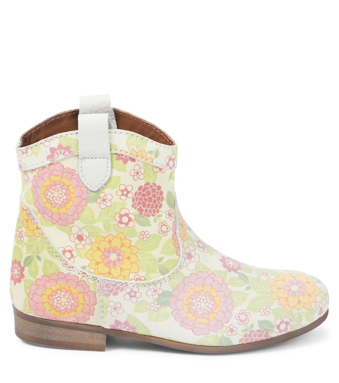 Floral leather ankle boots | PèPè