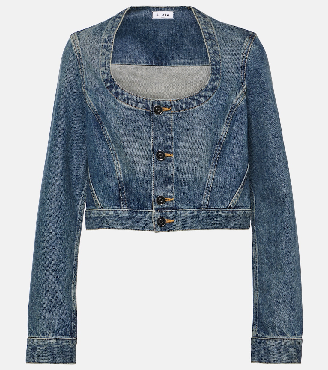 Cropped-Jeansjacke | Alaïa