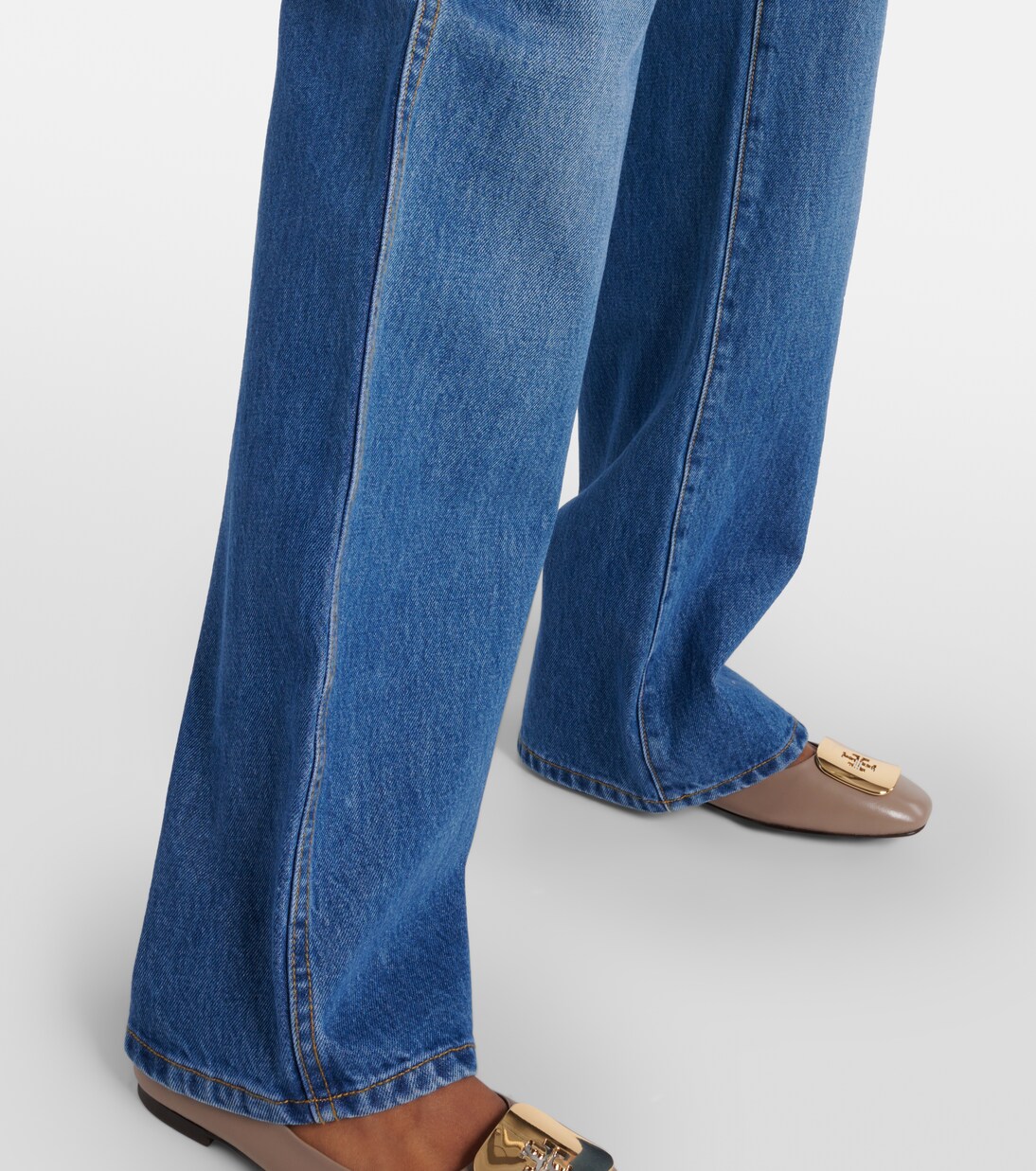 High-rise cargo jeans | Tory Burch