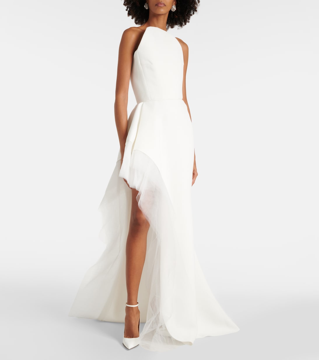 웨딩 - Epitome 튤 트리밍 크레이프 이브닝 가운 | Maticevski