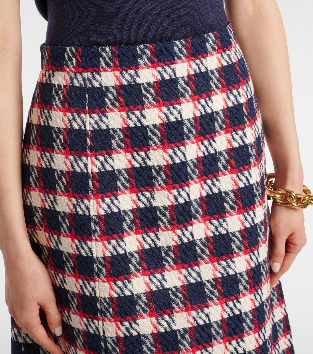 Falda midi de tweed | Carolina Herrera