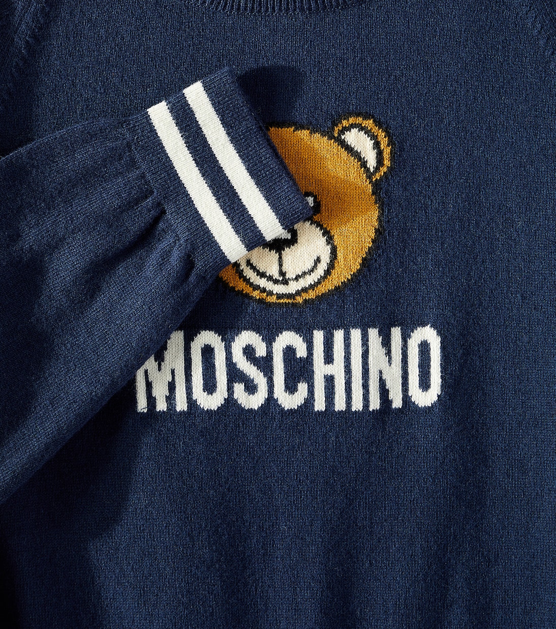 Jersey Teddy Bear de algodón y lana | Moschino Kids
