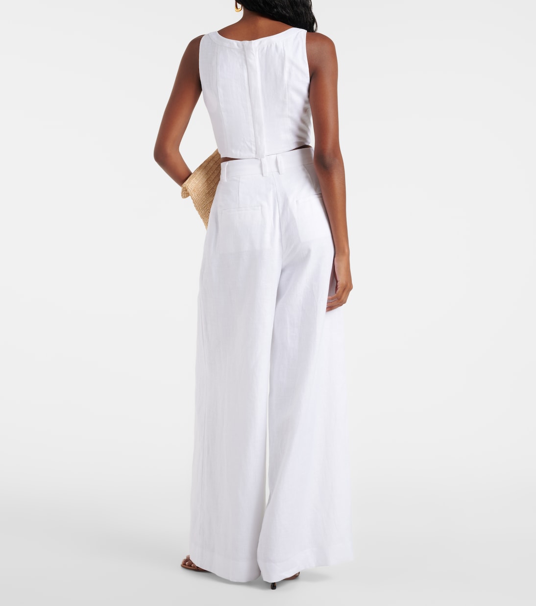 Bustier-Top aus Leinen | Staud